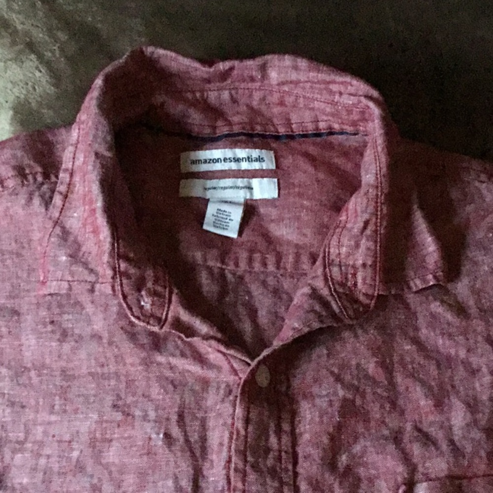 NWOT Amazon Essentials button down - Picture 2 of 6